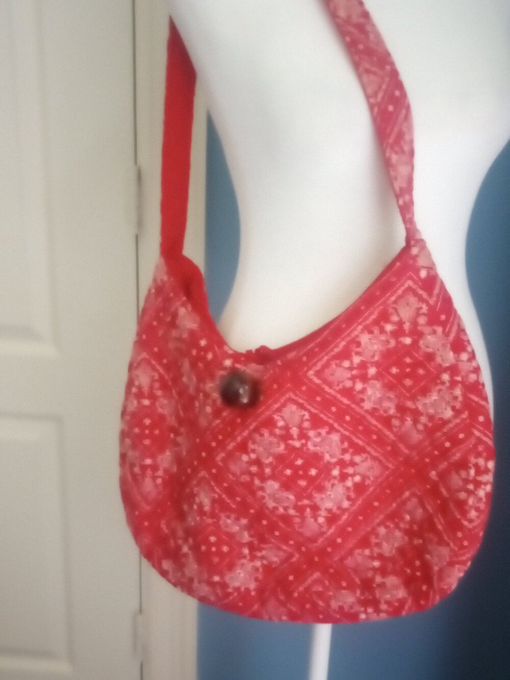 Quilted Crossbody Red Bag